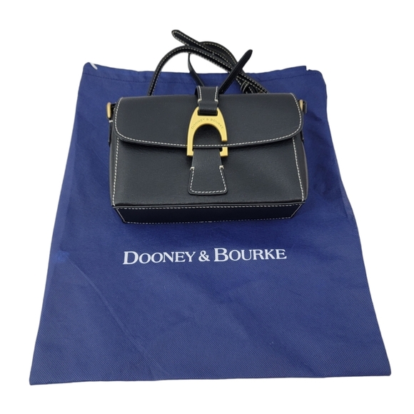 Dooney and Bourke Saffiano Kyra crossbody black European leather see more... - Picture 10 of 16